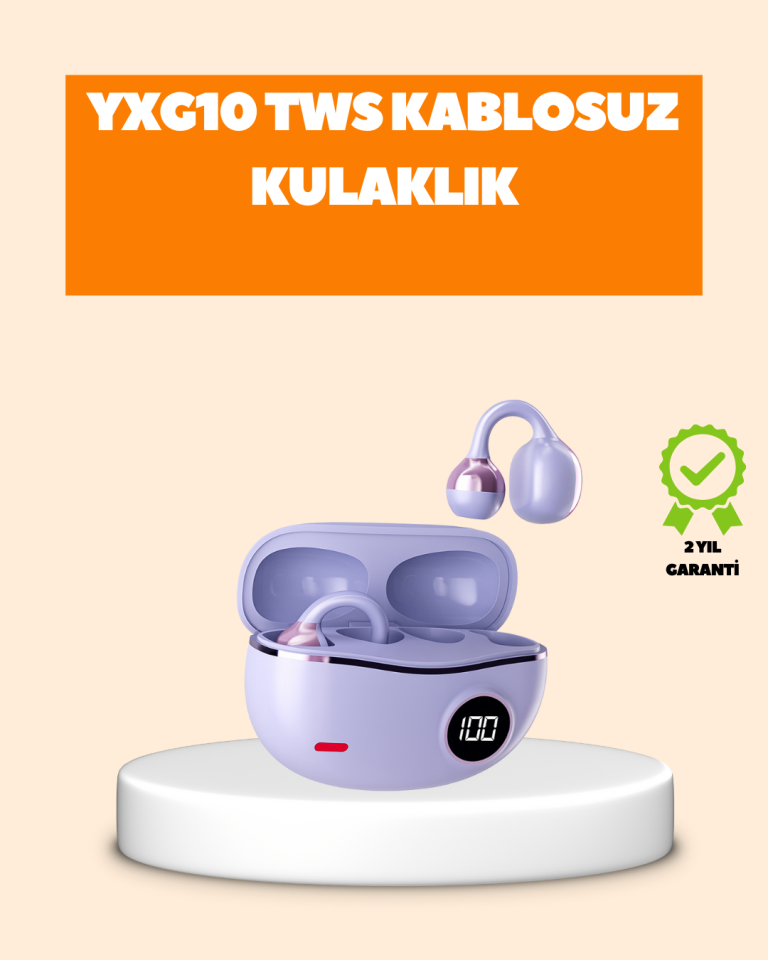 YXG10 Klipsli Açık Kulaklık – Spor İçin Uygun, APTX Ses, Ergonomik Yapı - Lisinya