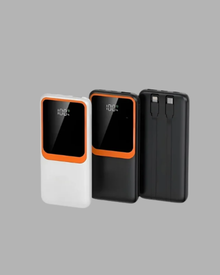 YamanHobi 10000 mAh Powerbank 2 USB Type-C Çıkışlı LED Göstergeli Beyaz