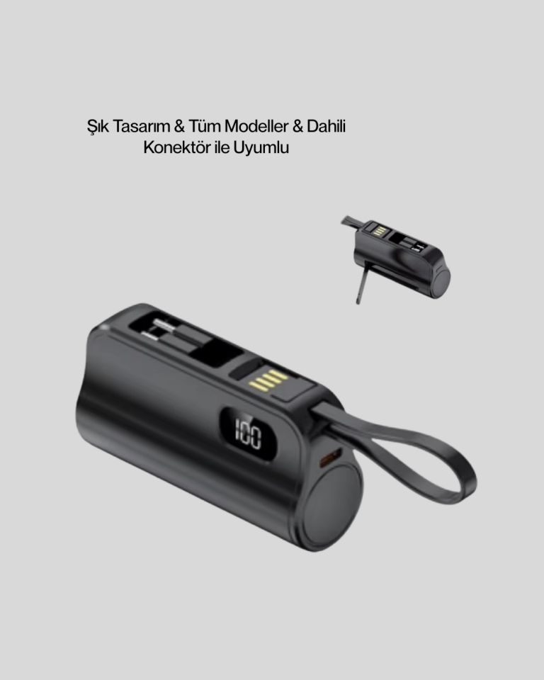 PD 20W Hızlı Şarjlı Kablolu Kablosuz Kullanım Powerbank - Lisinya