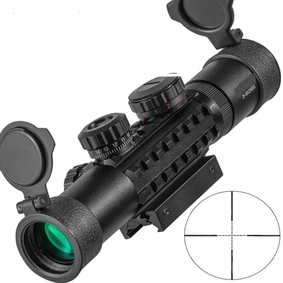 C3-9X26eg   Raylı Çift ışıklı  Dürbünü  11mm/22mm ( Lisinya )