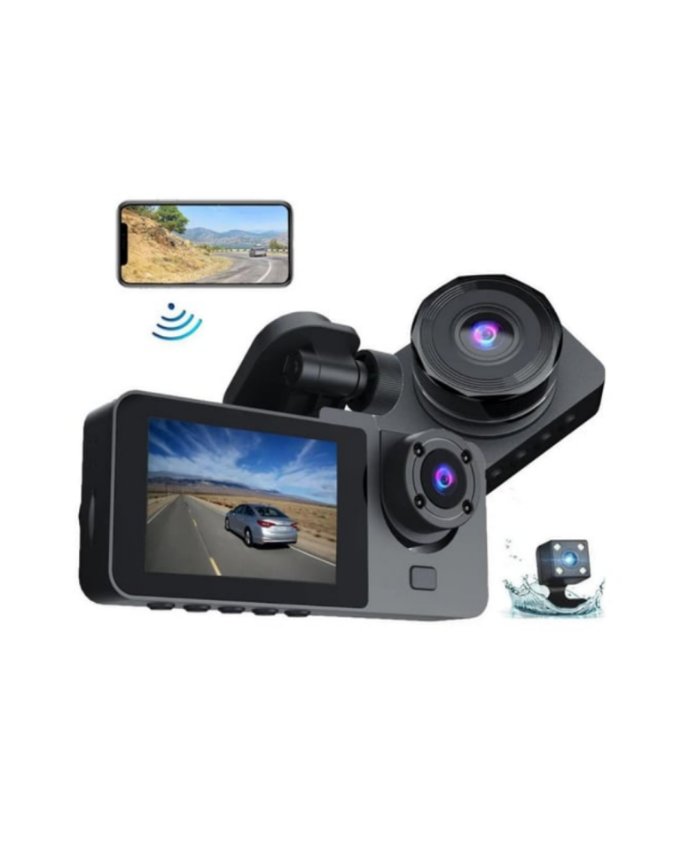 Gelişmiş G-Sensörlü Üçlü Araç Kamerası – 5” LCD Ekran ve Hareket Algılama - Lisinya