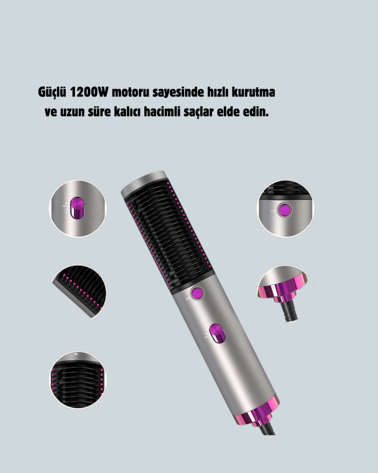 Elektriklenme Önleyici İyonik Saç Şekillendirme Fırçası - Lisinya