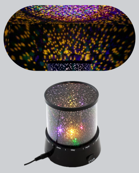 LED Renk Değiştiren Yıldız Projektör Galaxy Efektli Gece Lambası