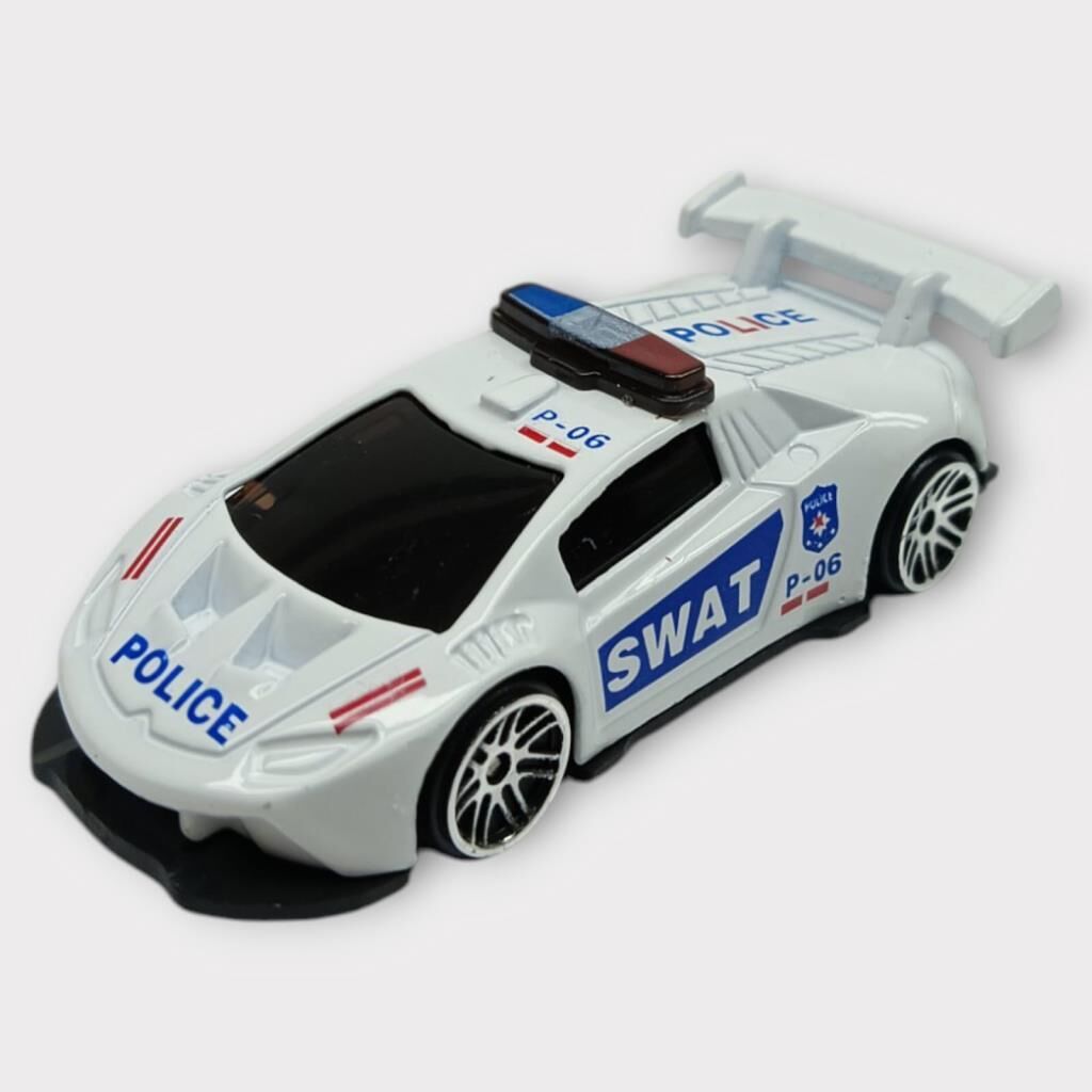 Metal Mini Polis Arabası  8 cm - Polis - 3 (Lisinya)