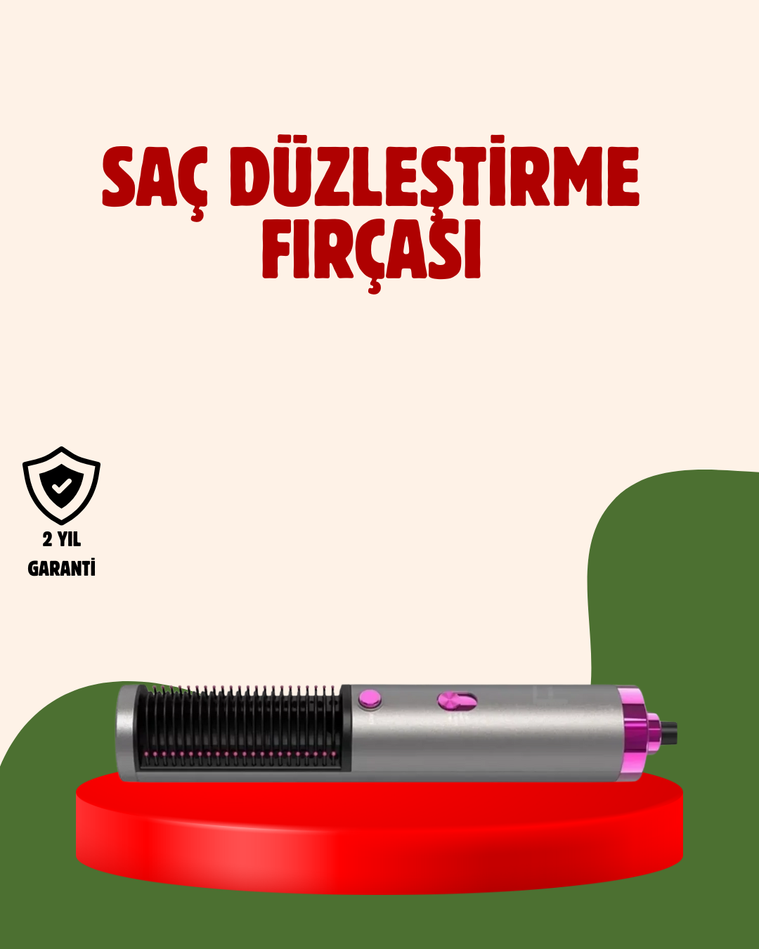 Hızlı Kurutma ve Şekillendirme İçin Saç Fırçası - Lisinya