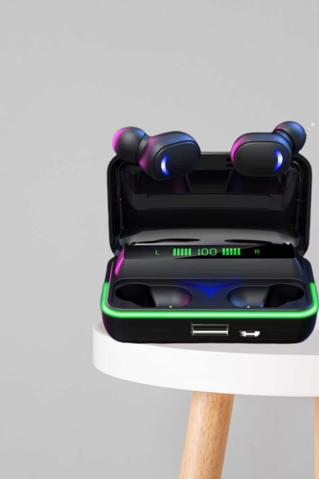 İkili Bluetooth Kulaklık Dijital Göstergeli Uzun Pil Ömrü Yüksek Ses Kaliteli - Lisinya