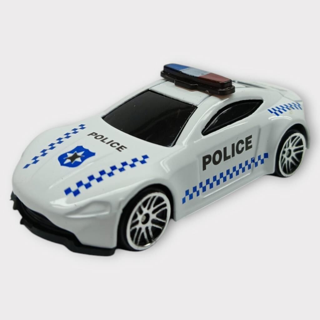 Metal Mini Polis Arabası  8 cm - Polis - 5 (Lisinya)