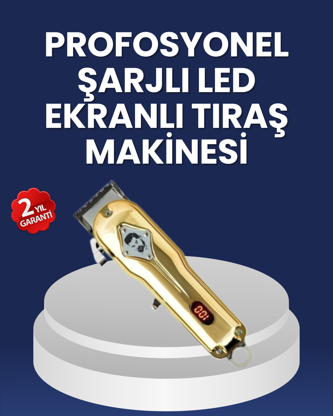 Ergonomik Tasarımlı, Hafif ve Taşınabilir Profesyonel Tıraş Makinesi - Lisinya