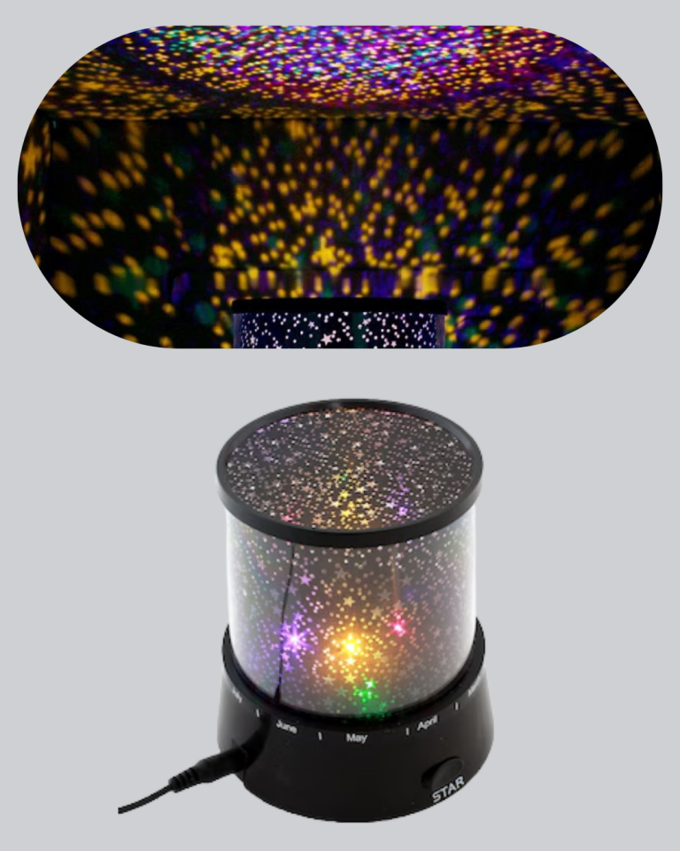 YamanHobi Galaxy Efektli LED Yıldız Projektör Renk Değiştiren Gece Lambası