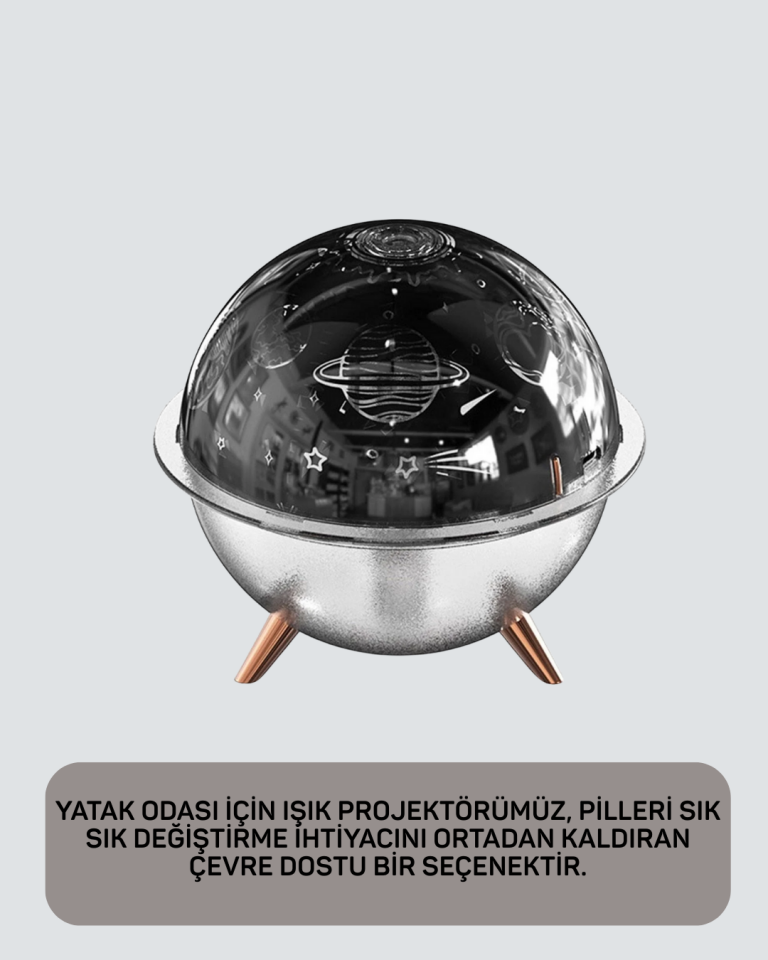 Kozmik Işık Efektli Projeksiyonlu Nemlendirici Gece Işığı - Lisinya