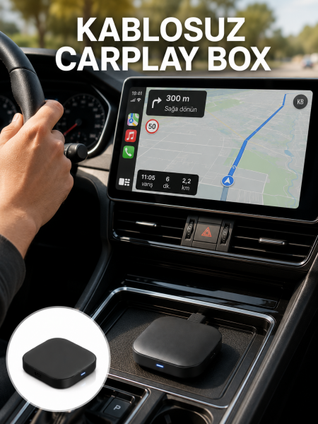 Bluetooth 5.0 Kablosuz Android Auto Araç İçi Adaptör Yeni Nesil - Lisinya