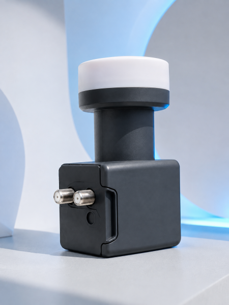 Ku Band Twin LNB Çift Çıkış 4K Ultra HD Destekli 0.1 dB Uydu Anten LNB - Lisinya