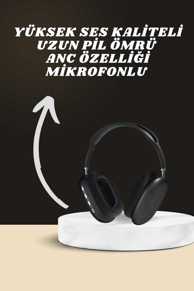 Kulak Üstü Kulaklık Pro9 ve Yeni Nesil Akıllı Saat Android ve İOS Uyumlu ANC Özelliği - Lisinya