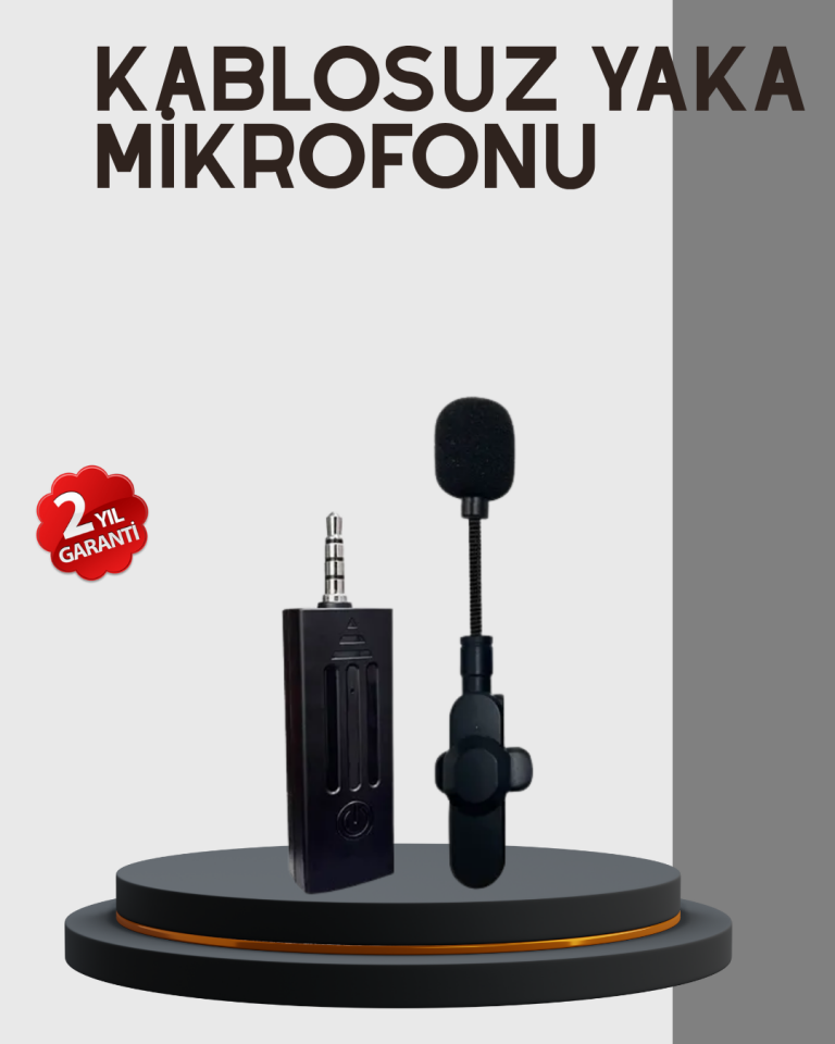 Kablosuz Profesyonel Mikrofon – 360° Ses Yakalama, 60 m Menzil, Gürültü Engelleyici - Lisinya