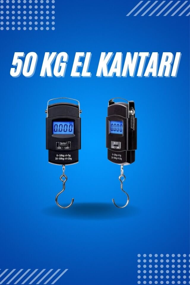50 Kg Dijital El Terazisi Cep Tartısı El Kantarı Terazi - Lisinya