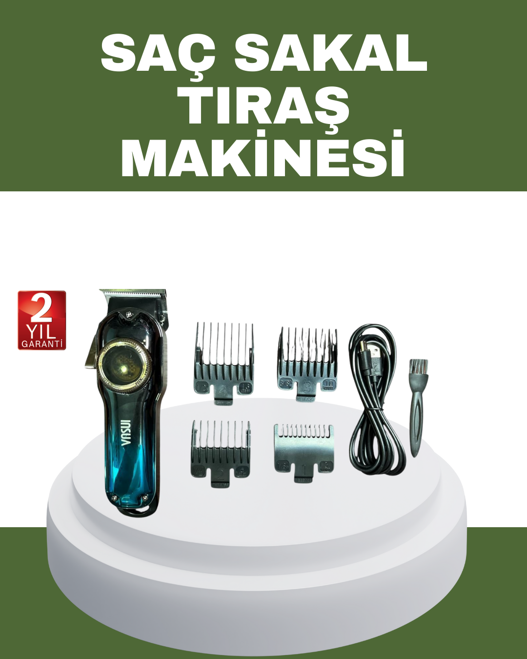 Güçlü Motorlu Paslanmaz Çelik Bıçaklı Saç Kesim Makinesi - Lisinya