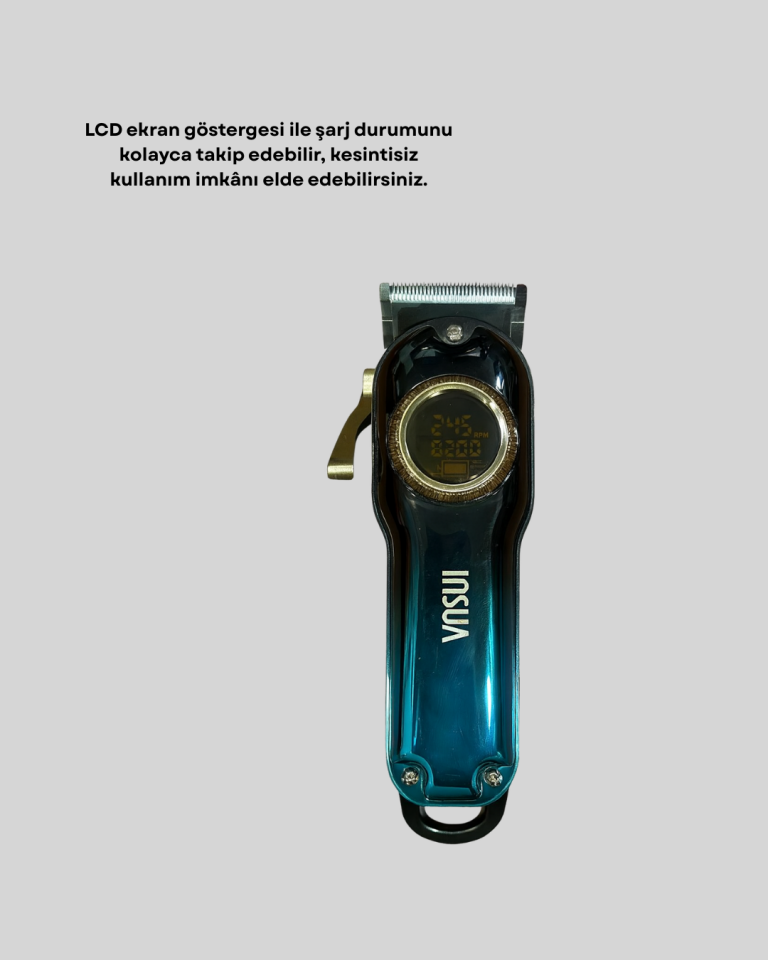 USB Type-C Şarjlı Kablosuz/Kablolu Erkek Tıraş Makinesi - Lisinya