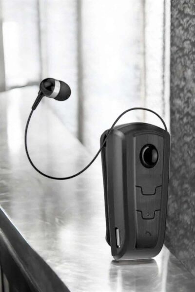 Makaralı Bluetooth Kulaklık Kulak İçi Android iOS Uyumlu Titreşimli