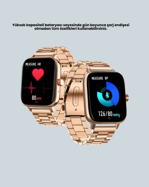 41 mm Kavisli Kasa Akıllı Saat IOS ve Android Uyumlu - Lisinya