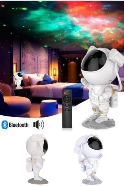 Projeksiyon Astronot Lamba Speaker Sevimli Astronot Bluetooth Hoparlör Yeni Nesil - Lisinya
