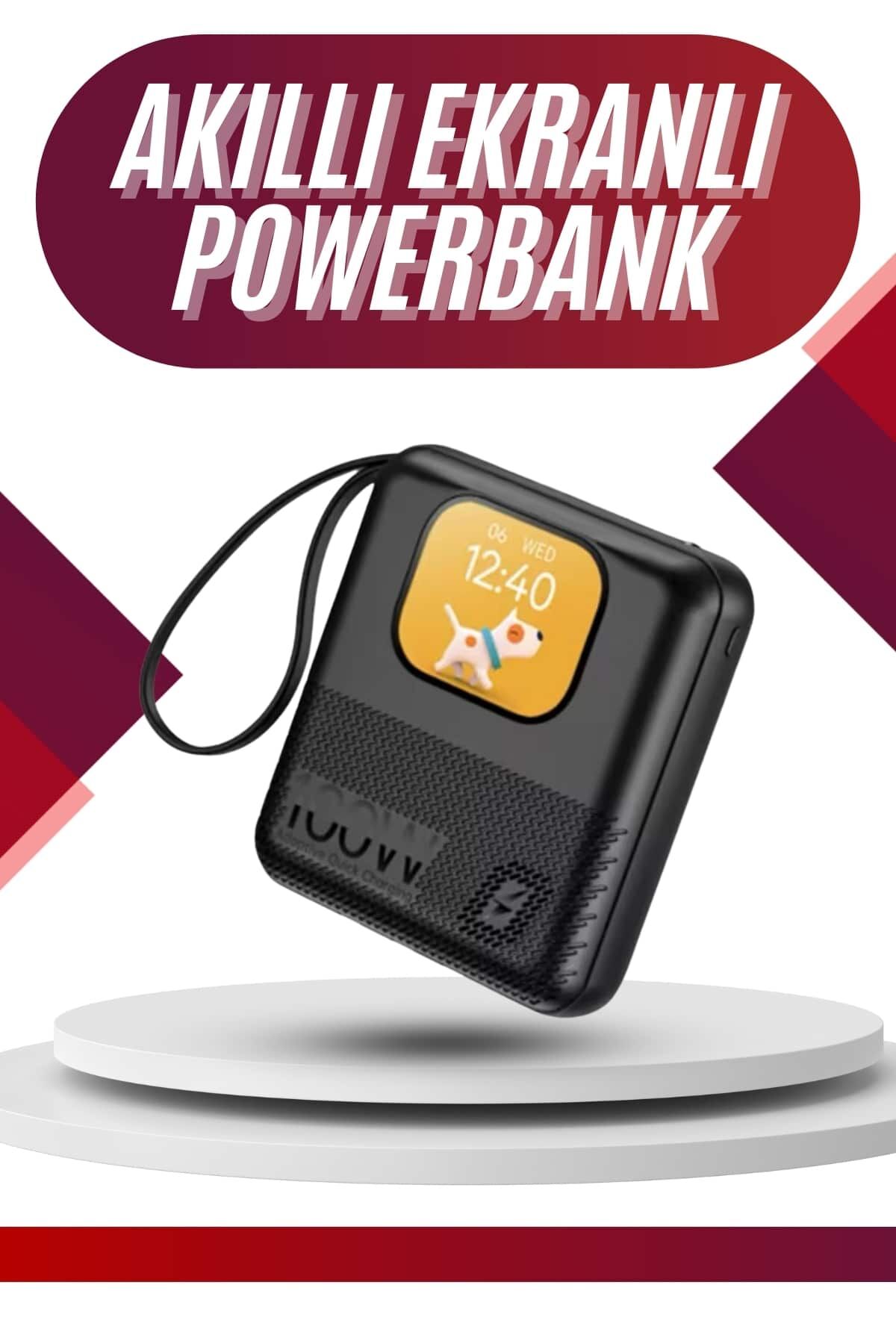 YamanHobi Powerbank Özellikli Akıllı Saat Geniş Ekranlı Sağlık ve Spor Takipli Bluetooth Smartwatch