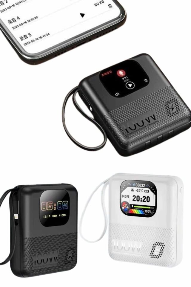 Akıllı Powerbank 10.000 MAH 4 Çıkışlı Taşınabilir Dijital Göstergeli - Lisinya