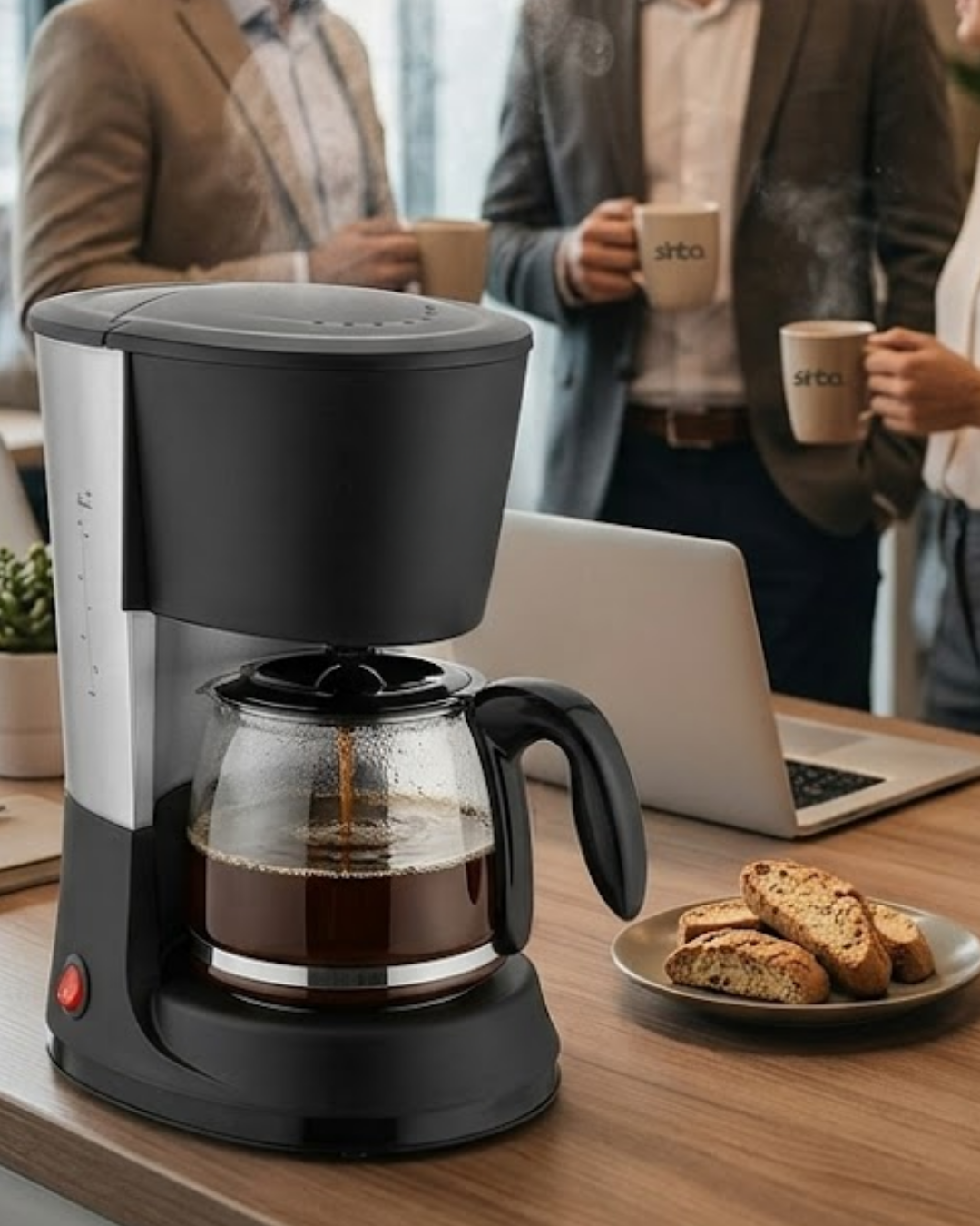 Ev ve Ofis İçin Filtre Kahve Makinesi 12 Fincan Kapasiteli Kahve Makinesi - Lisinya