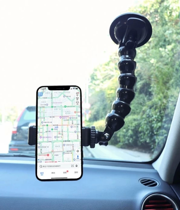 YamanHobi 25 cm Güçlü Vantuzlu Kamera ve Telefon Tutucu GoPro Uyumlu