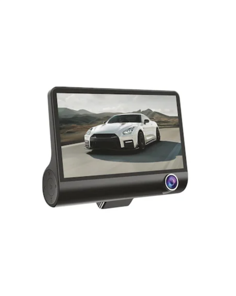 Araç DVR Kamera Çift Lensli 4 İnç Ekranlı G Sensörlü - Lisinya