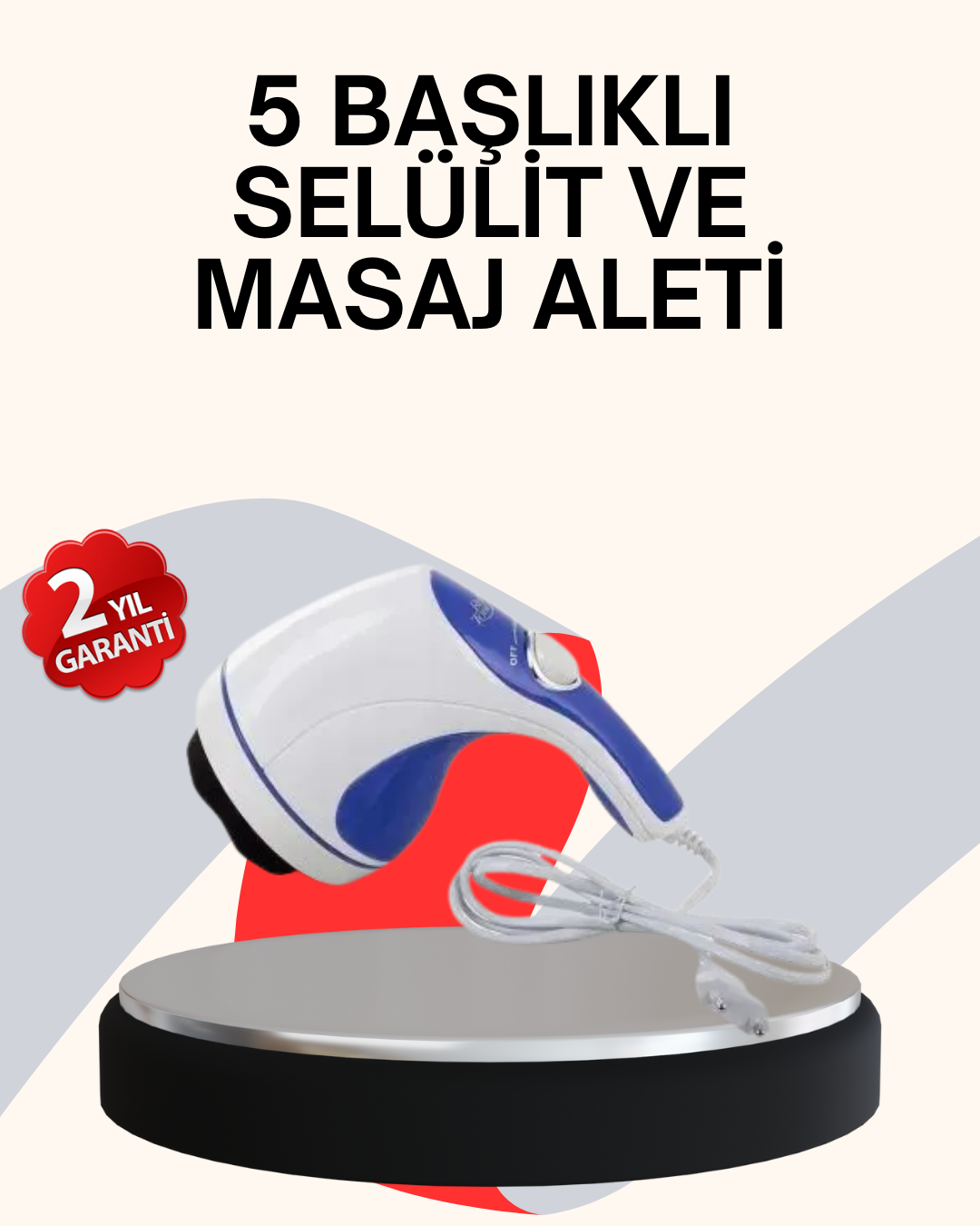 Taşınabilir Elektrikli Masaj Cihazı – Selülit ve Yağ Karşıtı - Lisinya