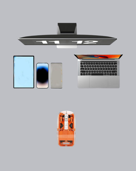 Şarjlı Ergonomik Fare – 1600 DPI, Sessiz Tıklama Özellikli