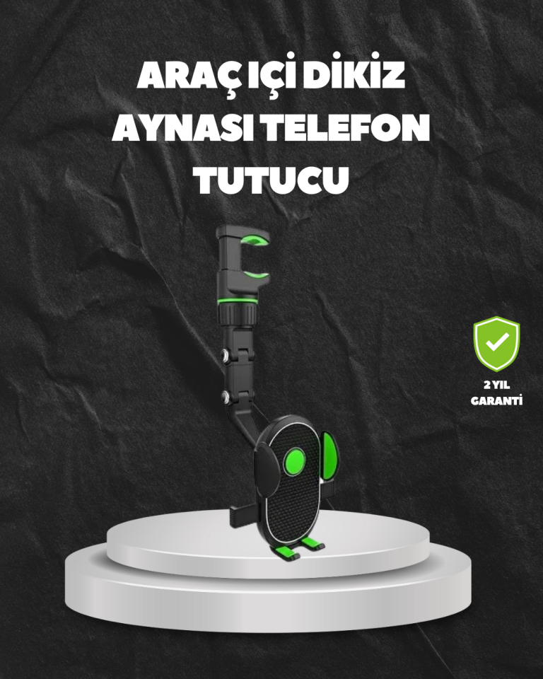 Ayarlanabilir Dikiz Aynası Telefon Tutucu Sağlam ve Şık Tasarım - Lisinya