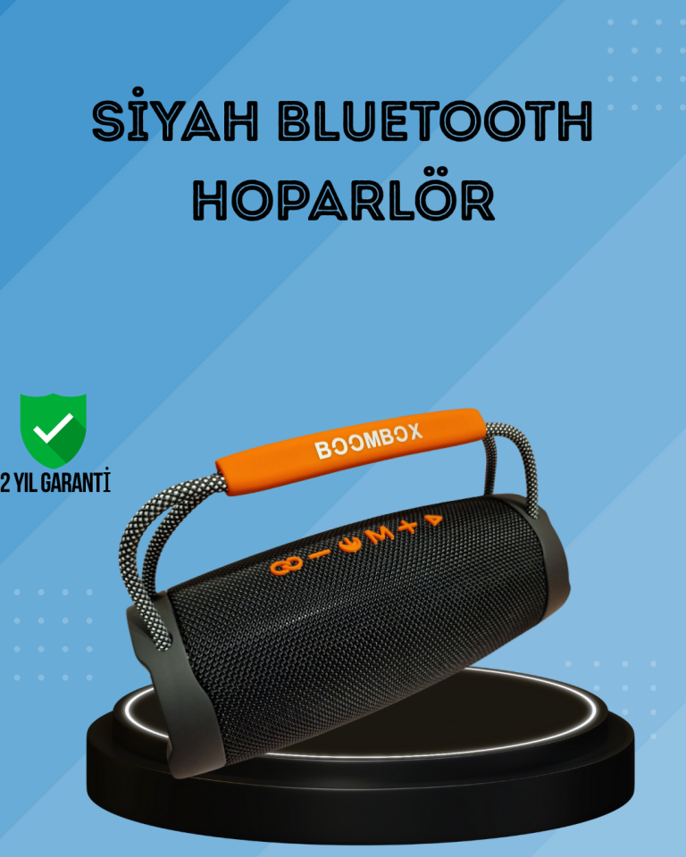 YamanHobi Suya Dayanıklı Taşınabilir Hoparlör Siyah