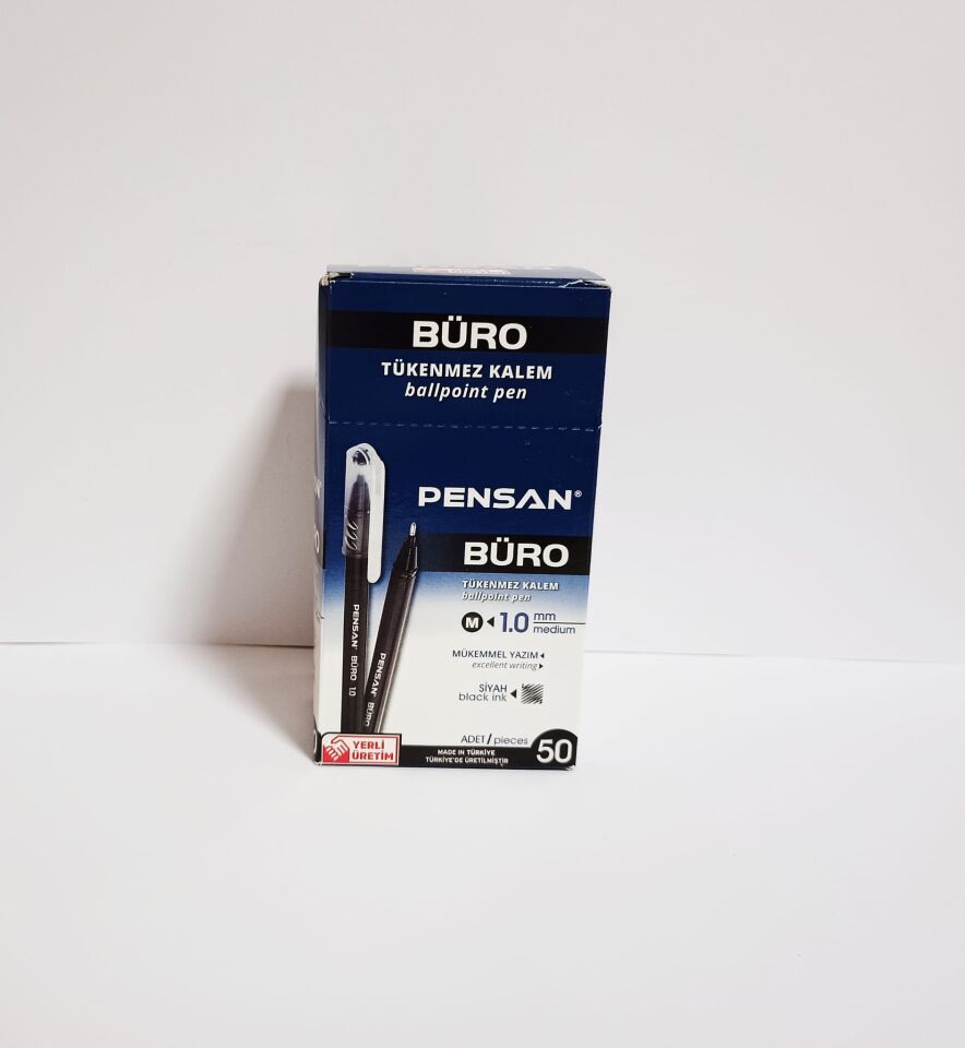 Tükenmez Kalem Pensan 2270 1mm Siyah 50`li