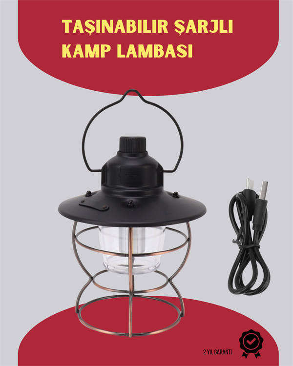 YamanHobi IPX4 Taşınabilir LED Kamp Feneri