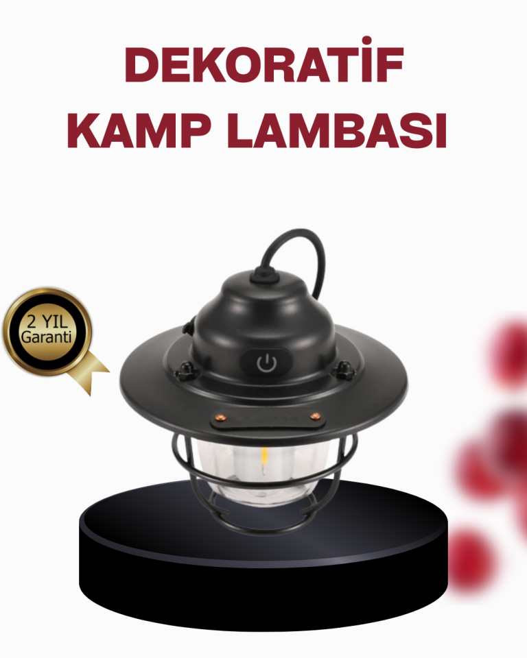 YamanHobi Retro Çam Kozalağı Gece Lambası