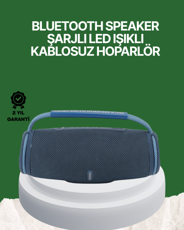 Net Stereo Ses Sunan IPX5 Su Geçirmez Bluetooth Hoparlör - Lisinya