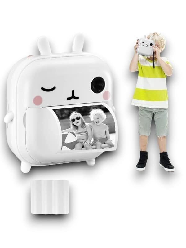 YamanHobi Anında Baskılı Çocuk Kamerası HD Video Kayıtlı Beyaz