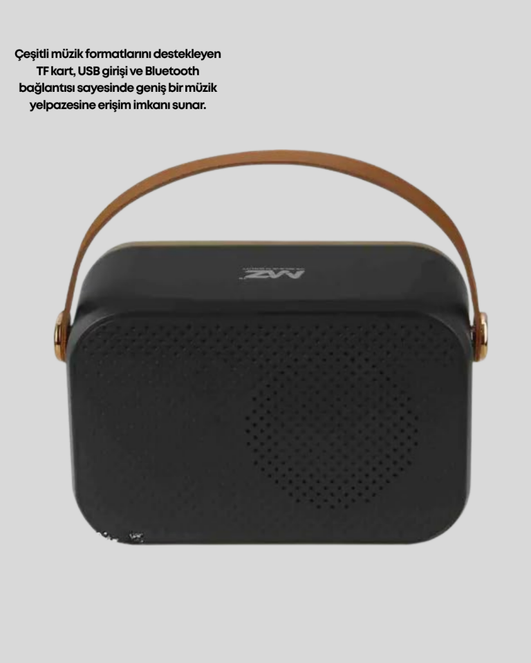Vintage Bluetooth Radyo – TF Kart ve FM Destekli Taşınabilir Nostaljik Model - Lisinya