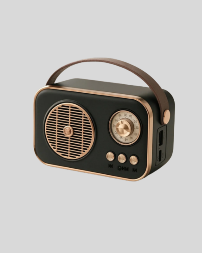 Vintage Bluetooth Radyo – TF Kart ve FM Destekli Taşınabilir Nostaljik Model - Lisinya