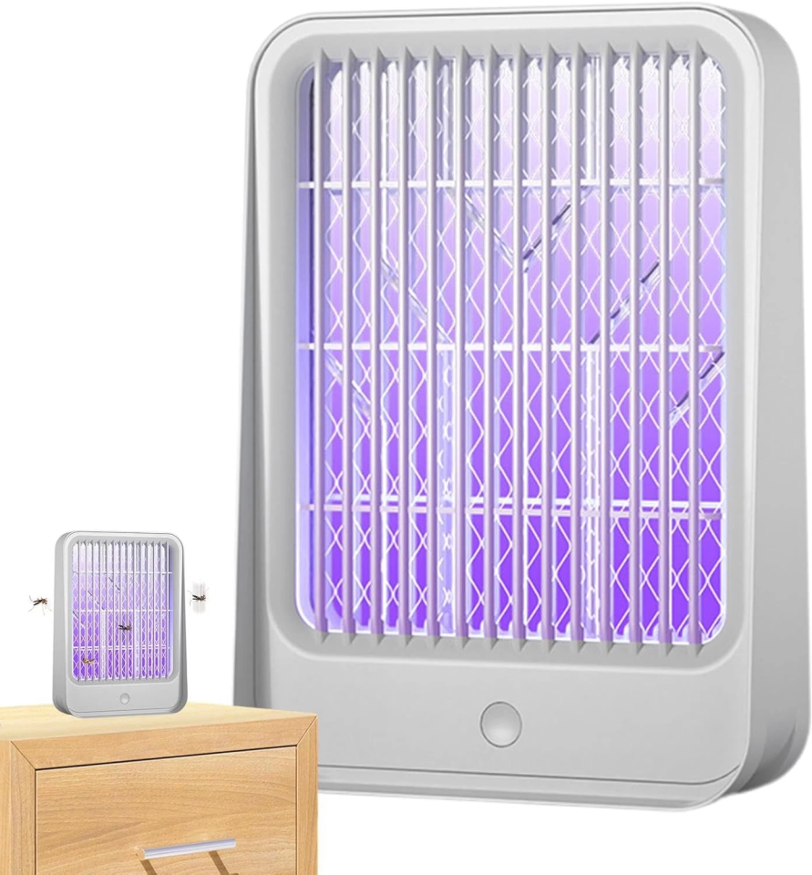 Elektrikli Sinek Kovucu USB Şarjlı Sessiz ve Etkili Led Işıklı Kapan ( Lisinya )
