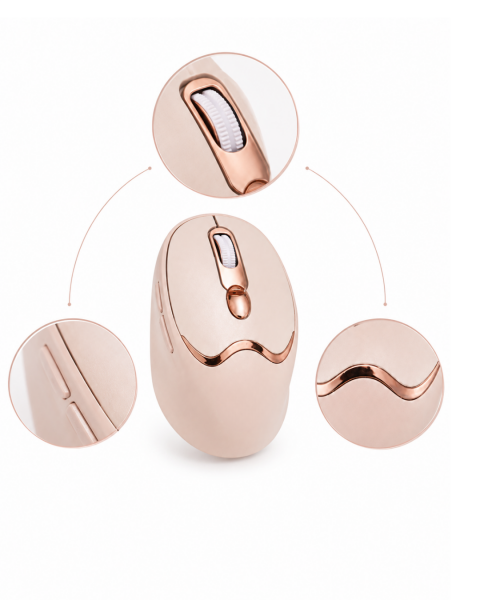 Ergonomik Tasarımlı Kablosuz Mouse Bluetooth ve USB Alıcılı - Lisinya