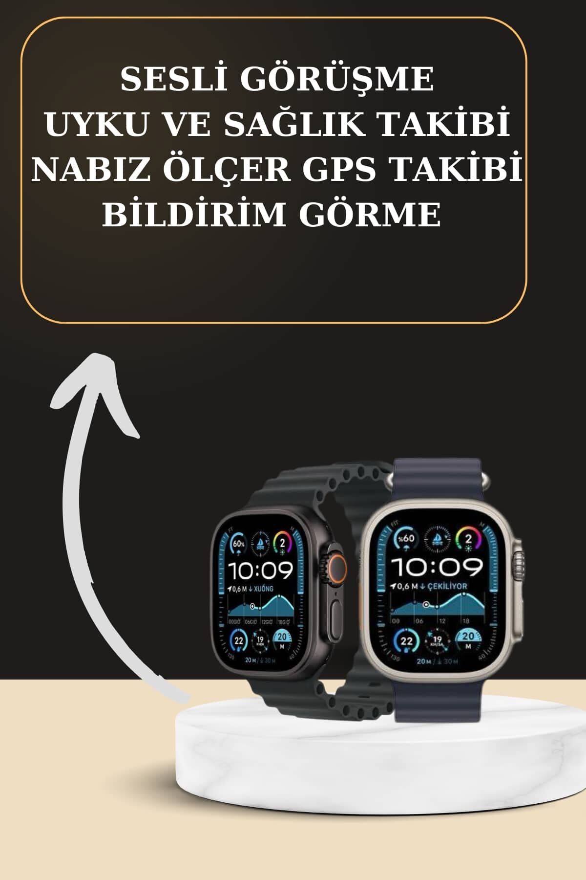 Akıllı Saat Sesli Görüşme Titreşimli GPS Bağlantısı Müzik Dinleme Sosyal Medya Bildirimleri - Lisinya