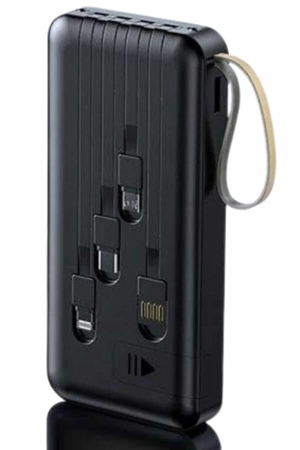 YamanHobi 20000 mAh Powerbank 4 Çıkışlı LED Göstergeli Hızlı Şarjlı Beyaz