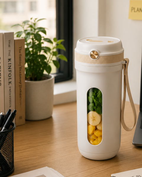 Spor ve Seyahat İçin Taşınabilir Smoothie Blender USB Şarj Destekli - Lisinya