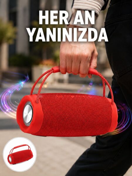 TF Kart ve AUX Destekli IPX6 Suya Dayanıklı Bluetooth Hoparlör Yeni Nesil - Lisinya