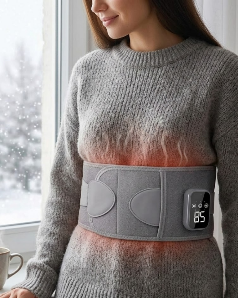 3 Kademe Isıtmalı ve Titreşimli Bel Destek Kemeri Ergonomik Tasarım - Lisinya