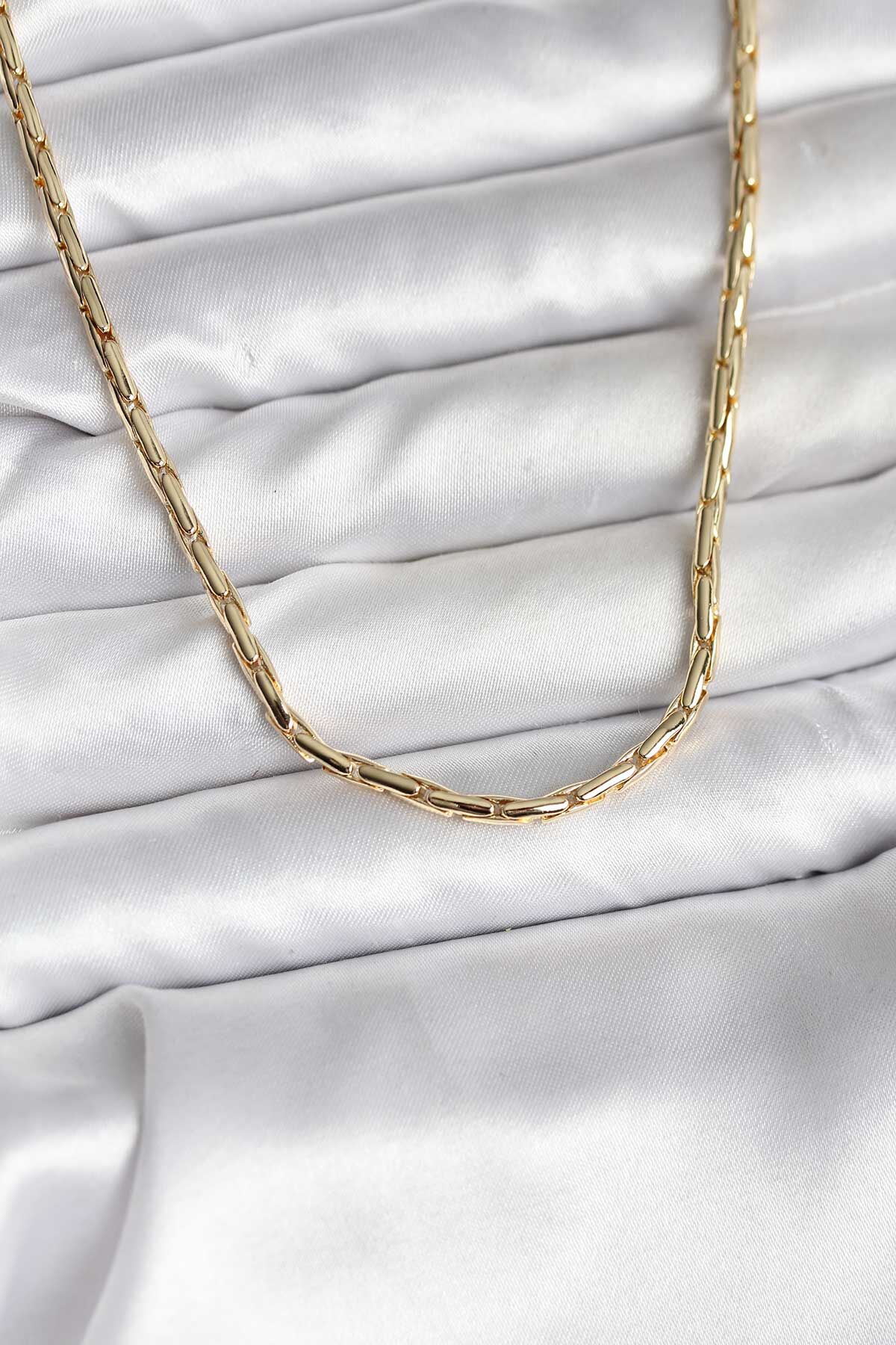 14K Gold Renk Kaplama Model CM Kadın Kolye - Lisinya