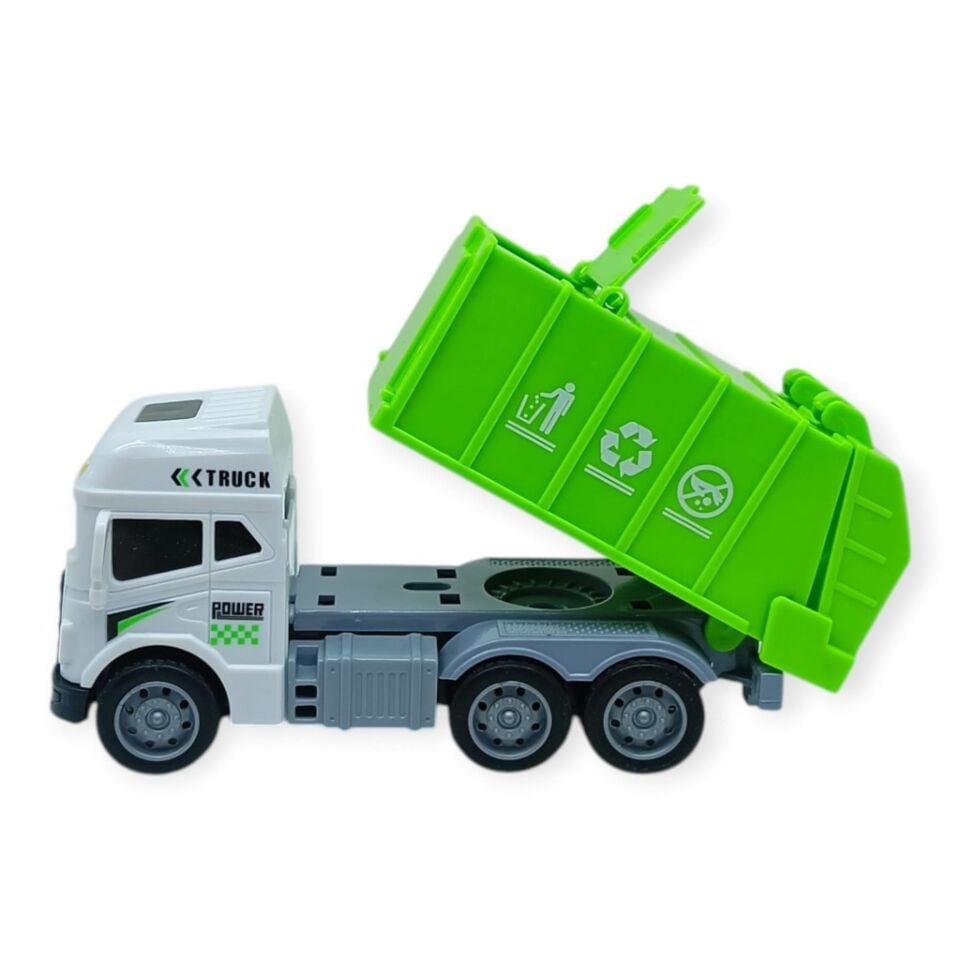 Temizlik Araçları Serisi - Sürtmeli Kamyon 12 cm  - 3626 (Lisinya)