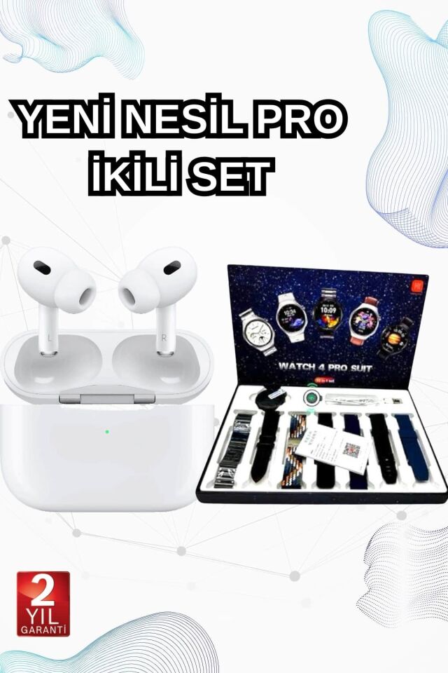 2025 Model Akıllı Saat ve Yeni Nesil Pro Bluetooth Kulaklık ANC Özelliği - Lisinya